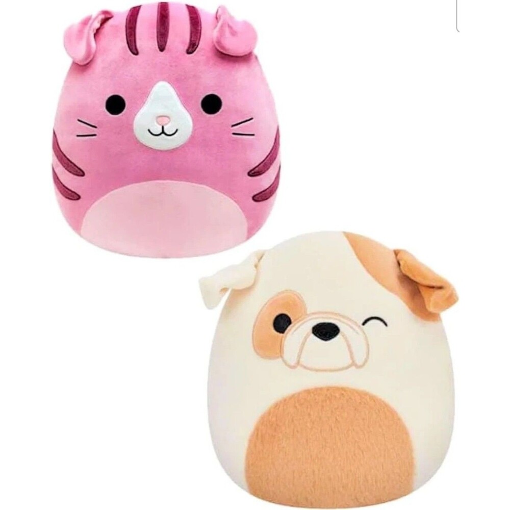 Plush Squishmallows Flip-A-Mallows Characters Geraldine and Brock 8" NEW